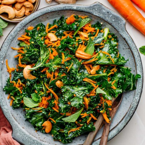 10-Minute Ginger Carrot & Kale Salad