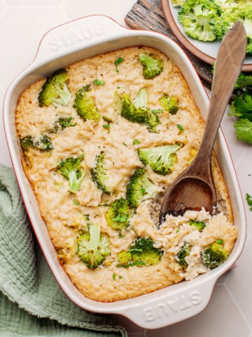 Vegan Broccoli Rice Casserole