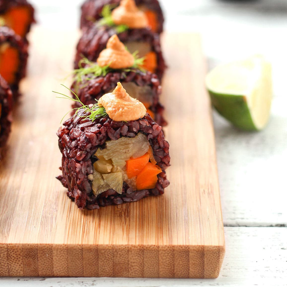Vegan Braised Fennel Sushi