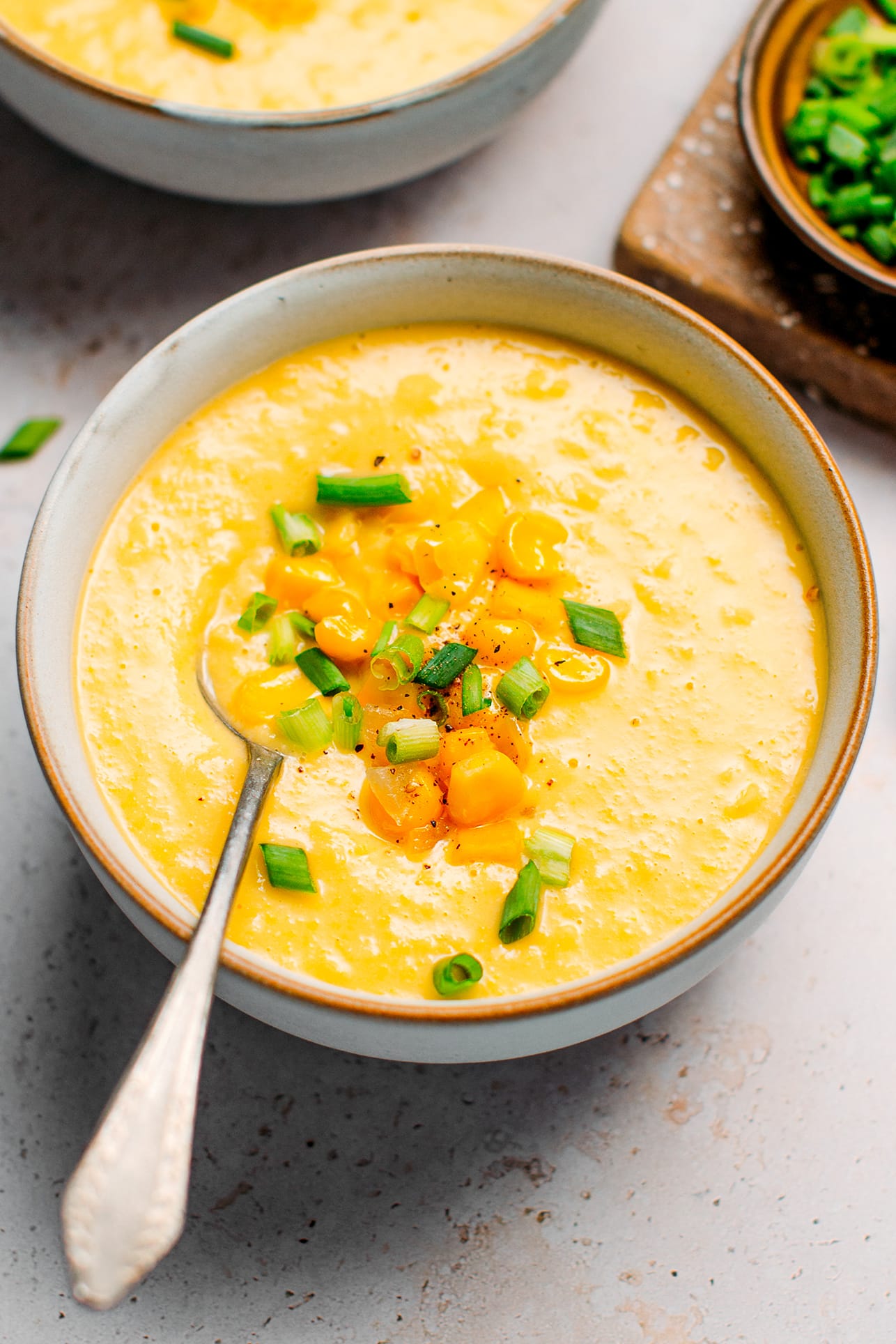 Easy Vegan Corn Soup