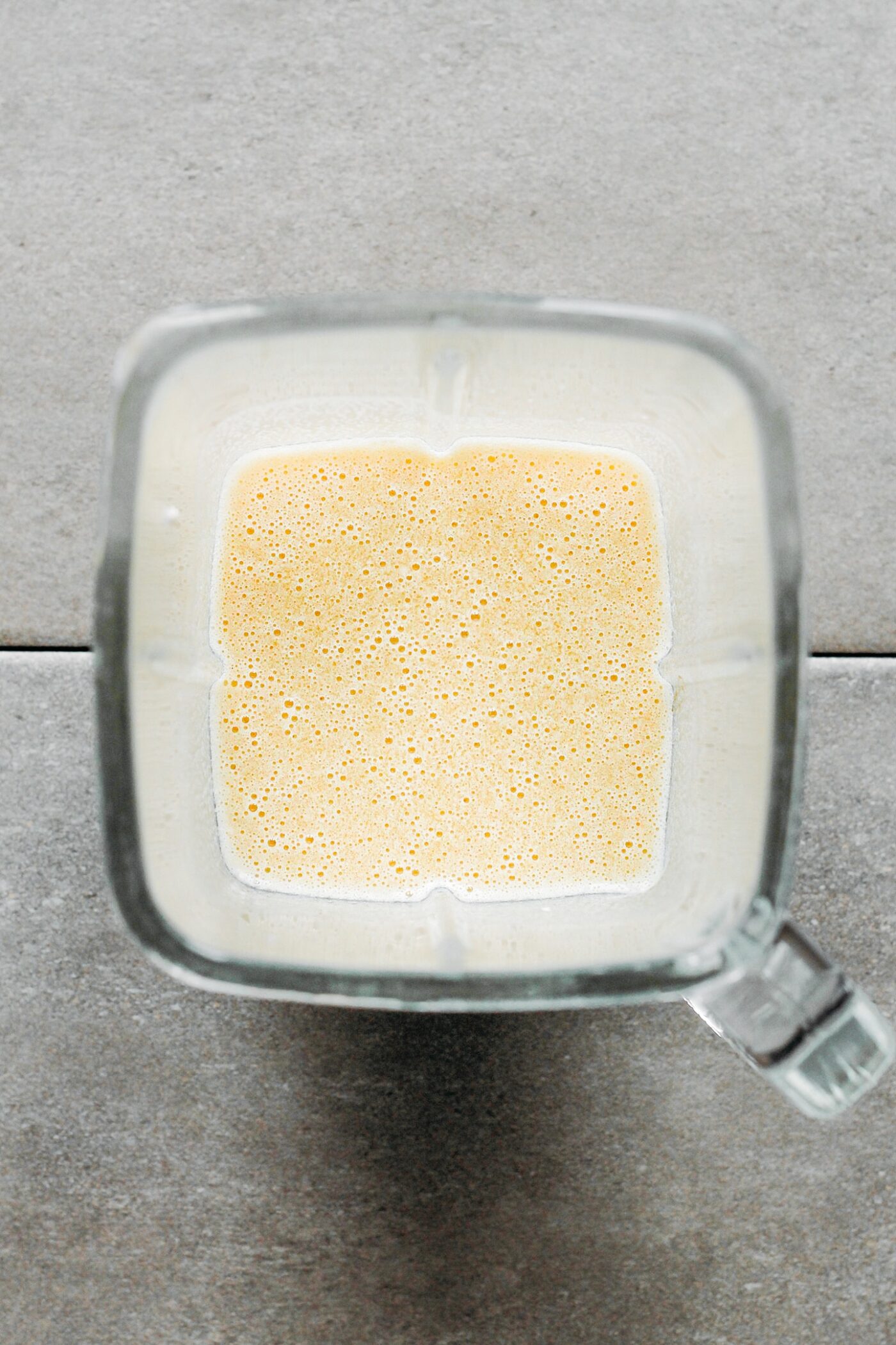 Vegan butter in a blender.