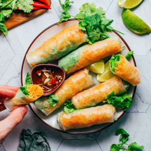 Vegan Bì Cuốn (Vietnamese Rolls)