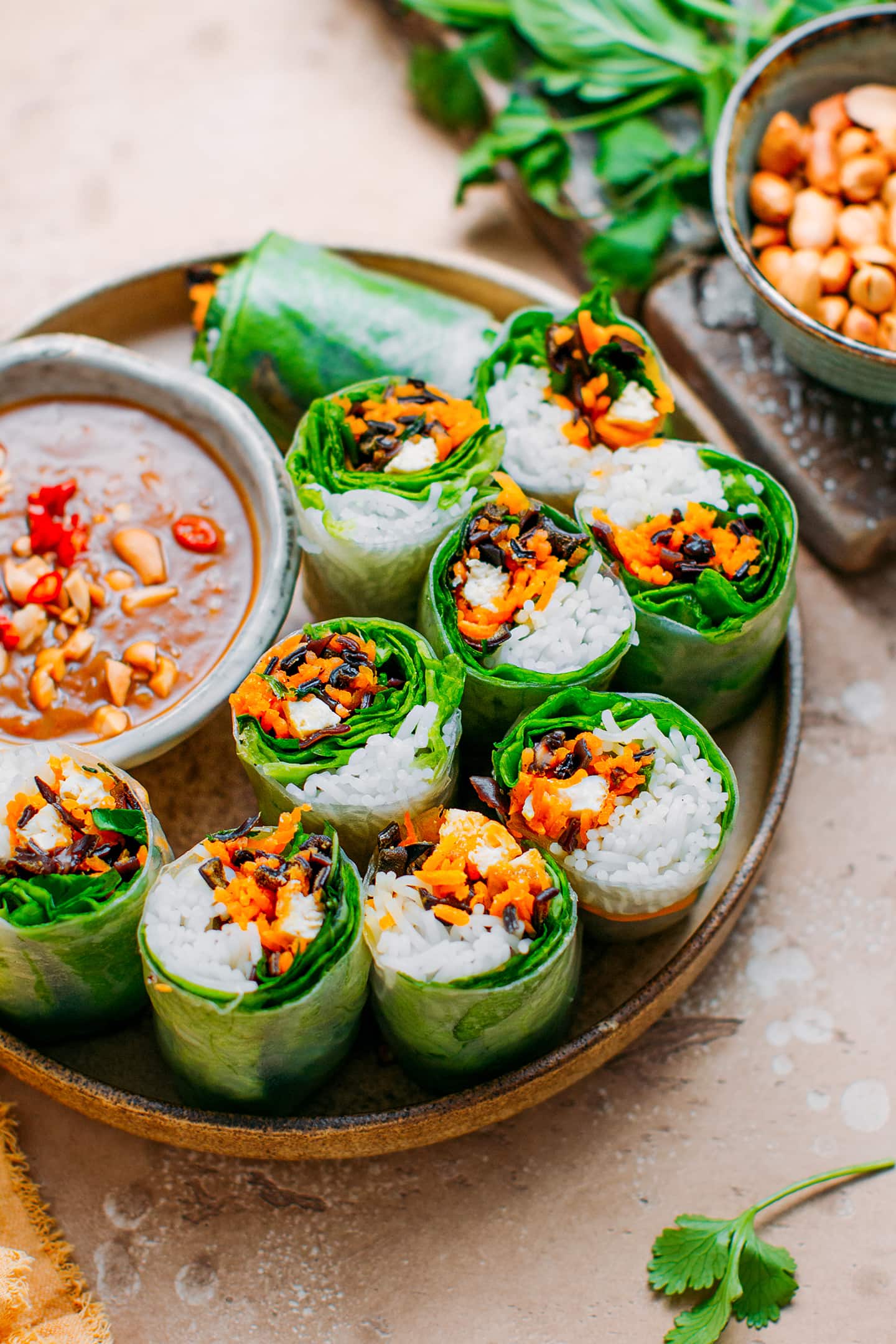 Vegan Vietnamese Spring Rolls (Gỏi Cuốn)